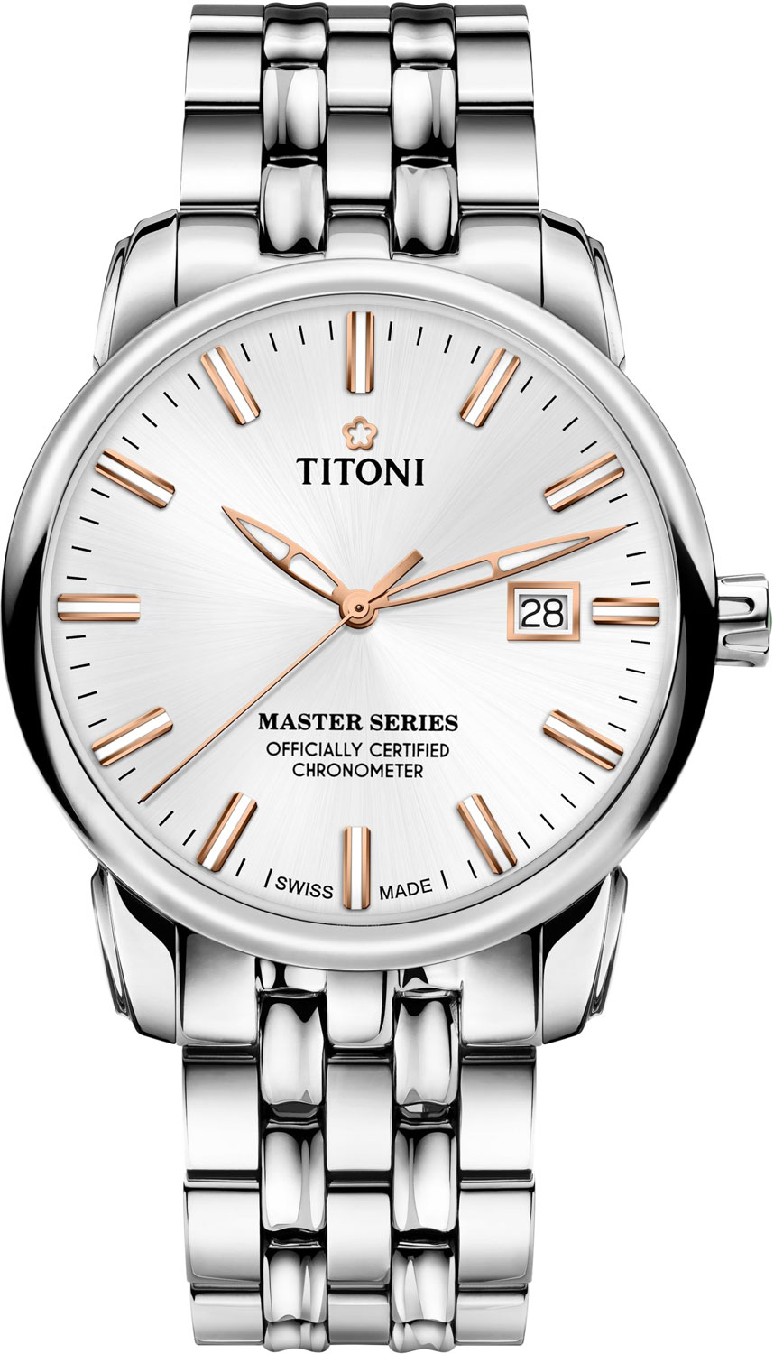 Швейцарские механические наручные часы Titoni 83188-S-575R