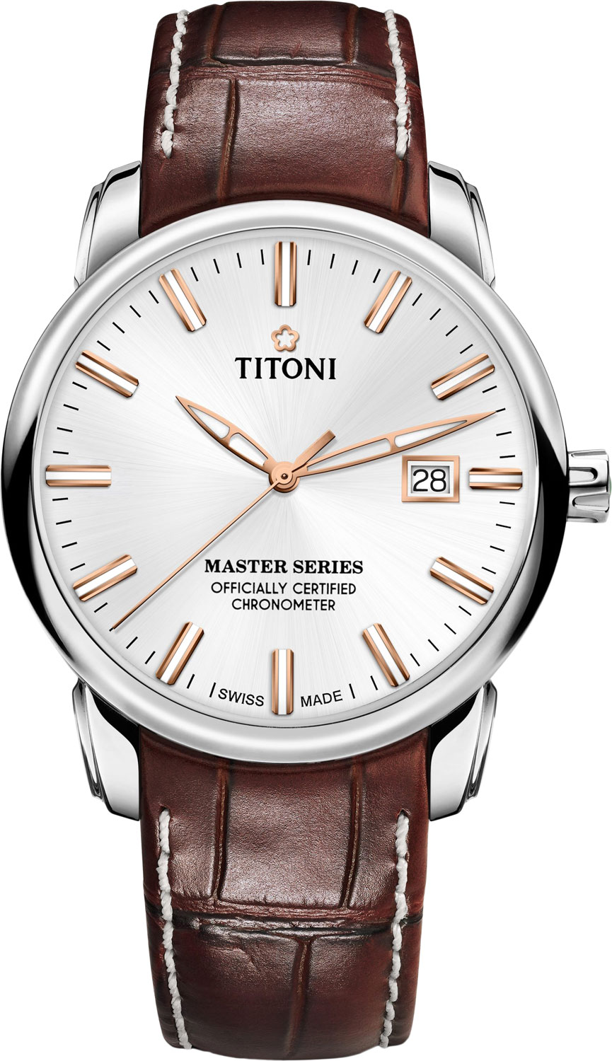 Швейцарские механические наручные часы Titoni 83188-S-ST-575R