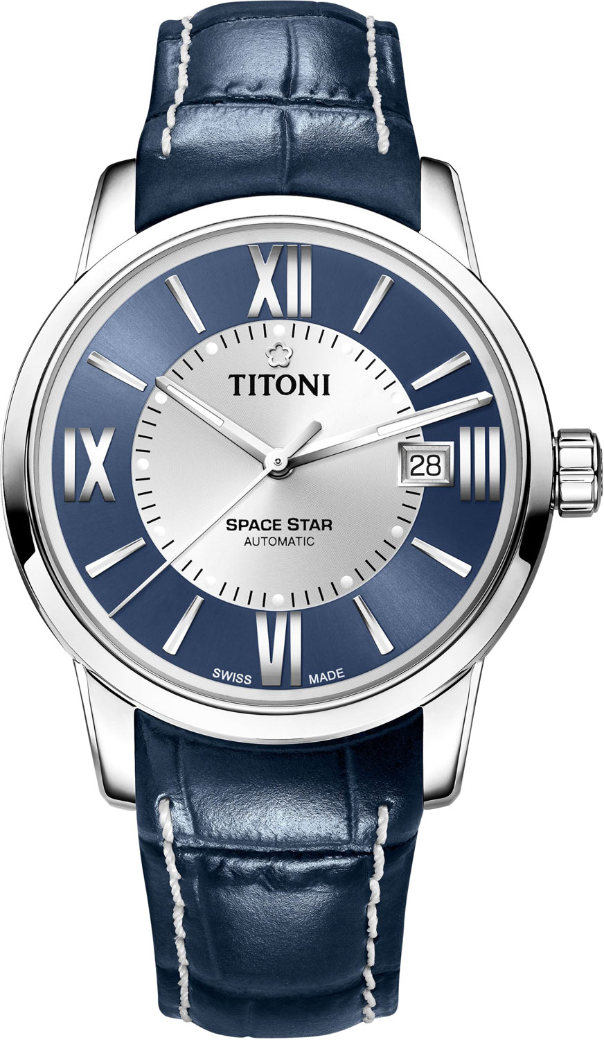 Швейцарские механические наручные часы Titoni 83538-S-ST-580