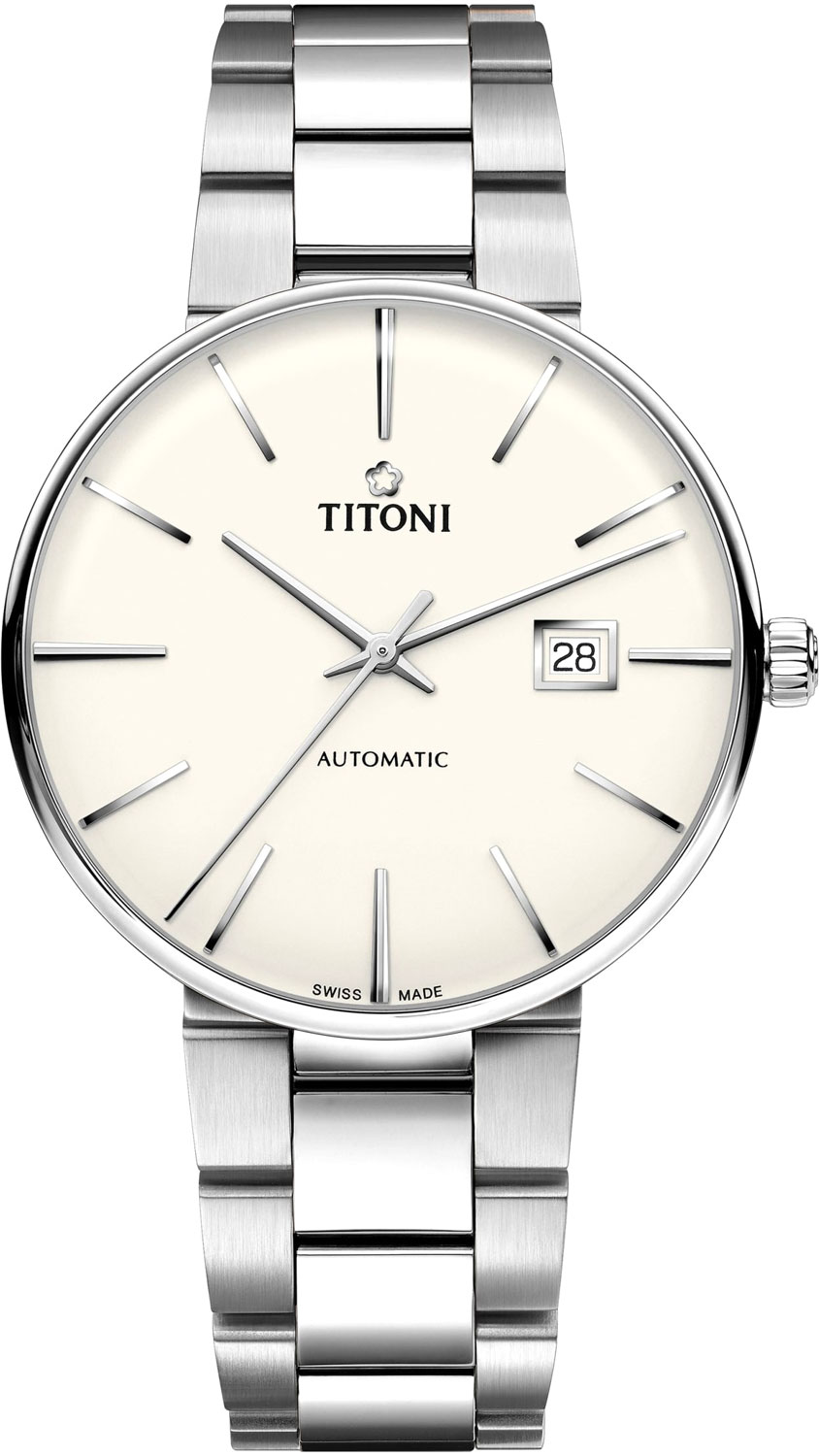 Швейцарские механические наручные часы Titoni 83627-S-606