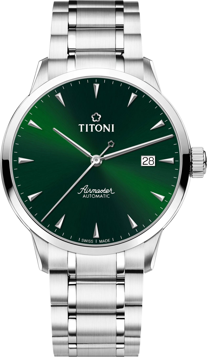 Швейцарские механические наручные часы Titoni 83733-S-673