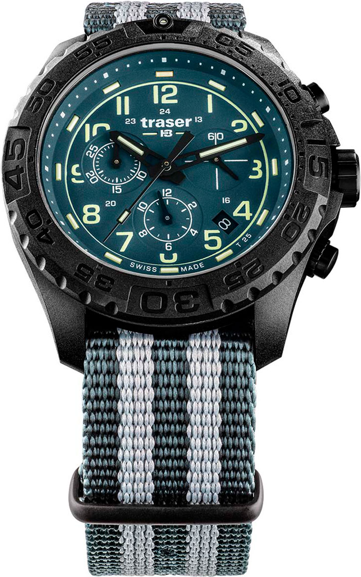 Швейцарские наручные часы Traser TR_109050 с хронографом