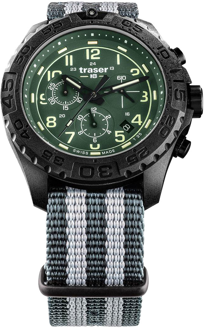 Швейцарские наручные часы Traser TR_109048 с хронографом