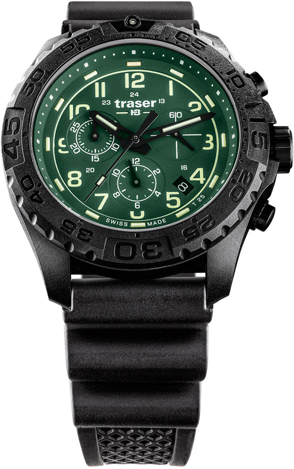 Швейцарские наручные часы Traser TR_109055 с хронографом