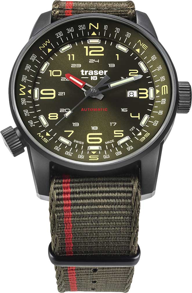 Швейцарские механические наручные часы Traser TR_110456