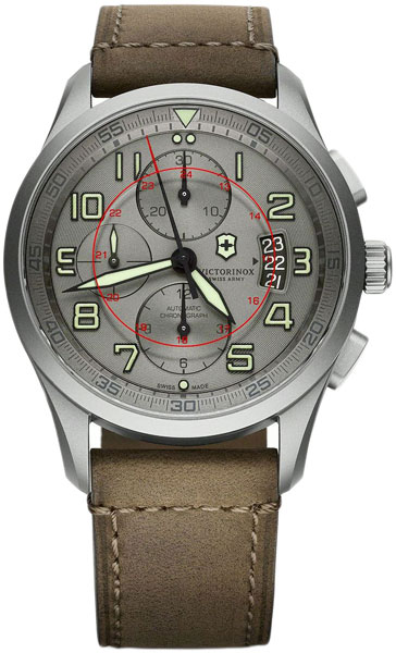 Швейцарские механические титановые наручные часы Victorinox 241599 с хронографом
