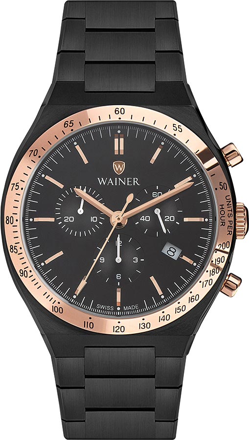 Швейцарские наручные часы Wainer WA.10100-A с хронографом