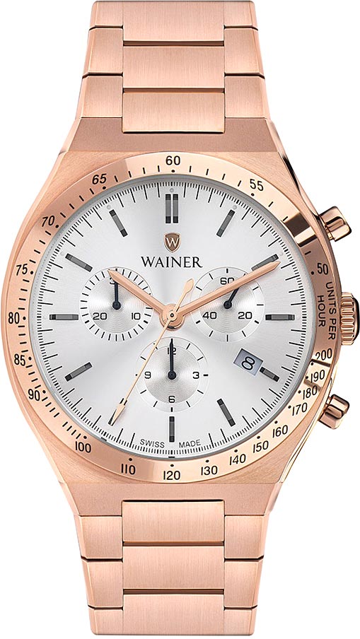 Швейцарские наручные часы Wainer WA.10100-D с хронографом