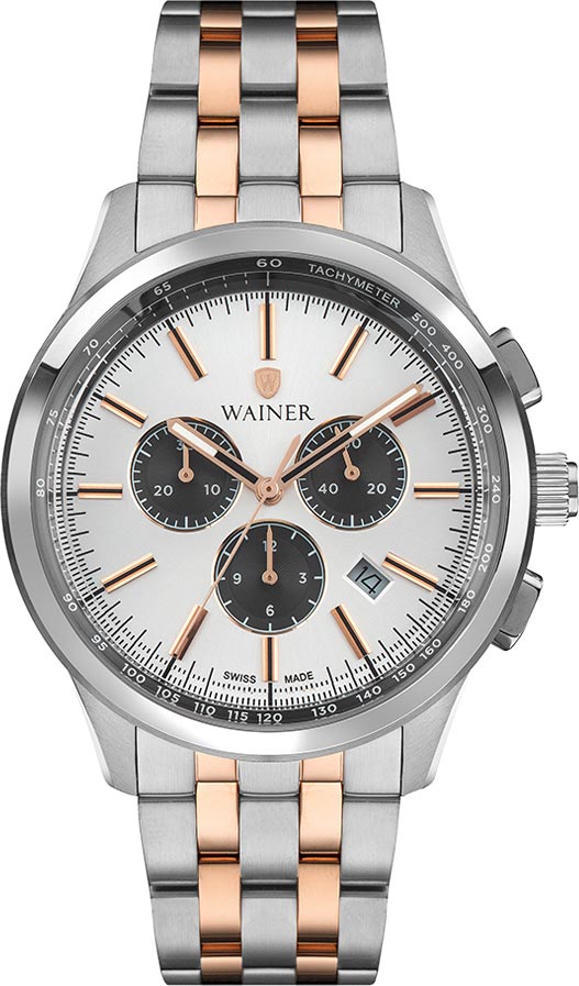 Швейцарские наручные часы Wainer WA.12320-B с хронографом