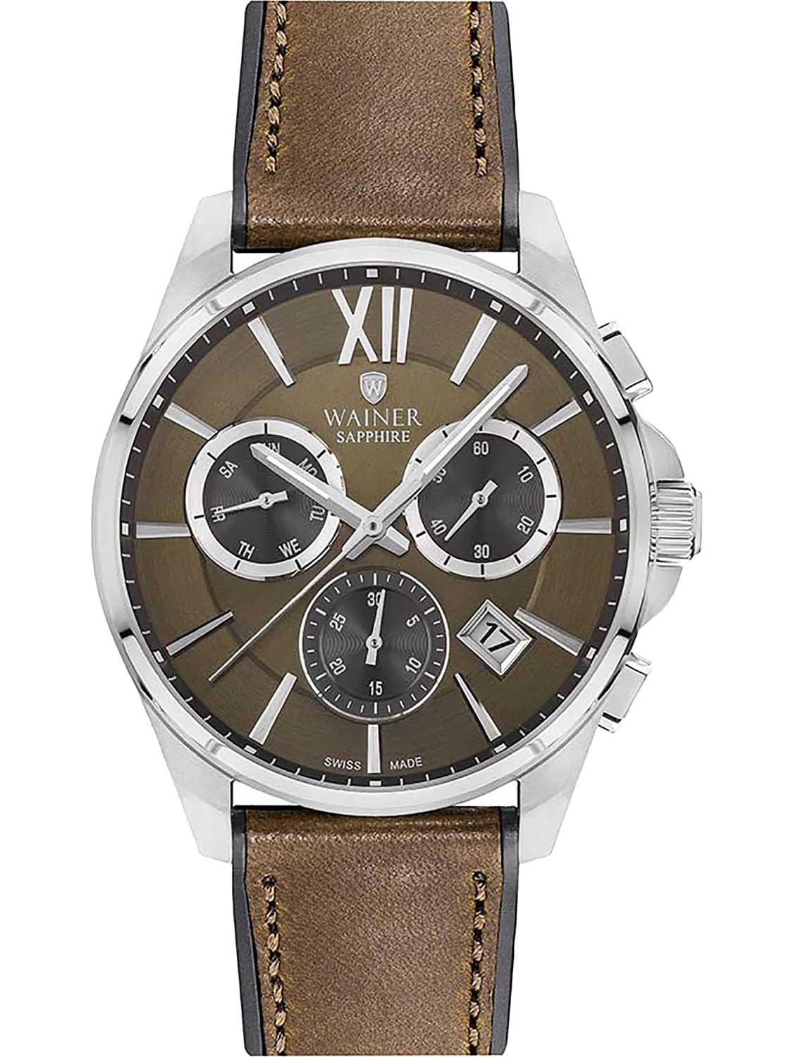 Швейцарские наручные часы Wainer WA.19321-C с хронографом