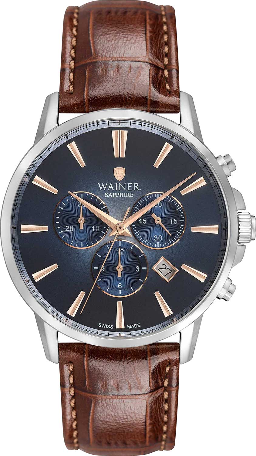 Швейцарские наручные часы Wainer WA.19344-C с хронографом