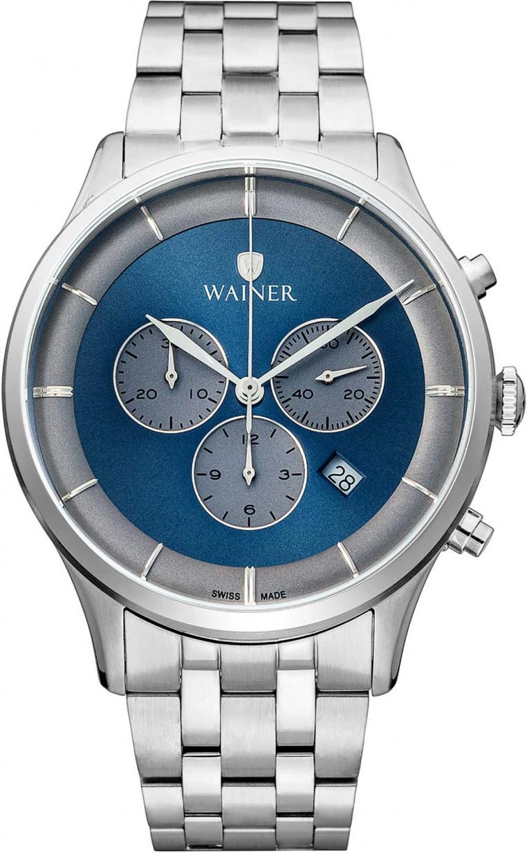 Швейцарские наручные часы Wainer WA.19911-B с хронографом