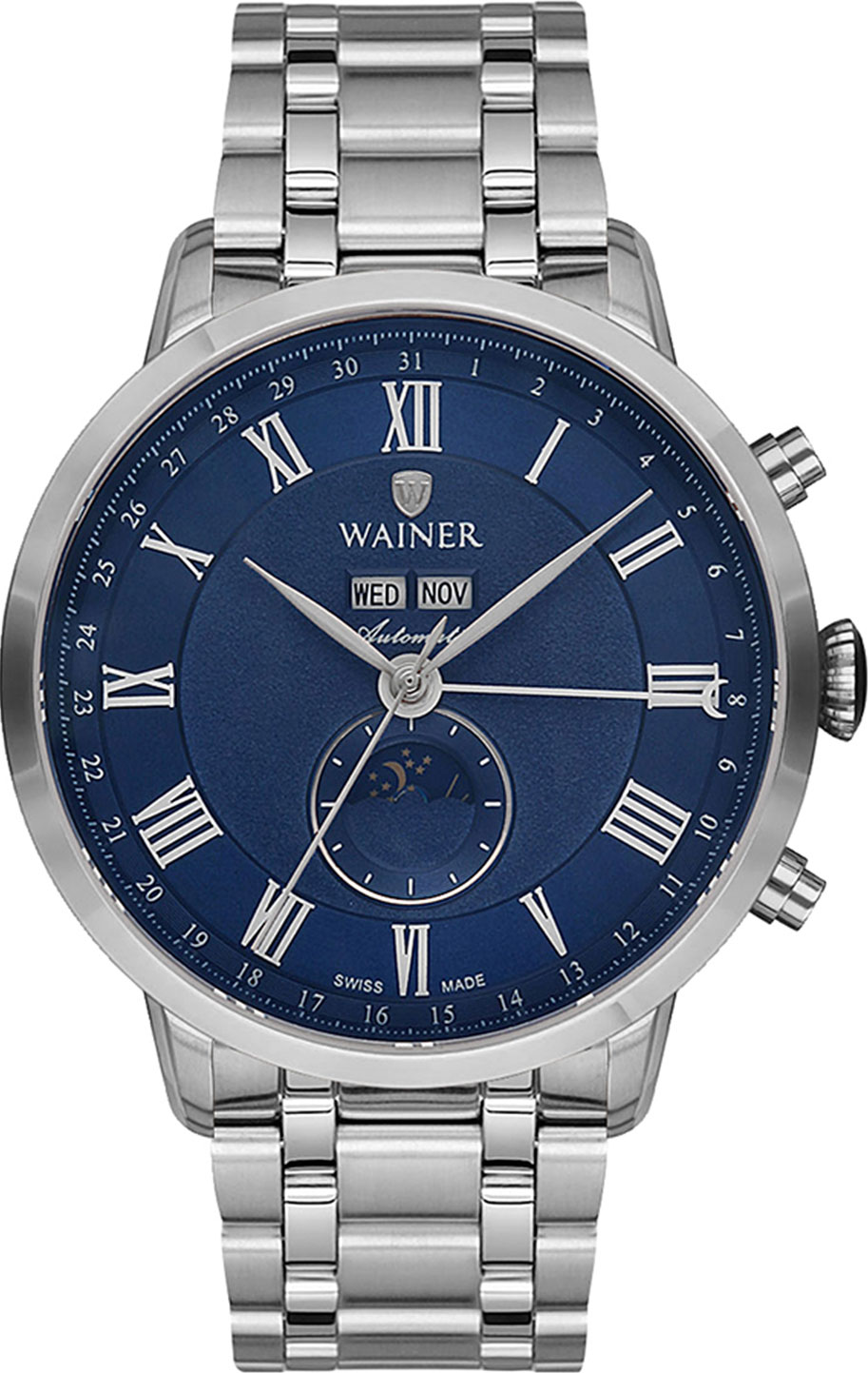 Фото - Мужские часы Wainer WA.25035-A мужские часы wainer wa 25920 a