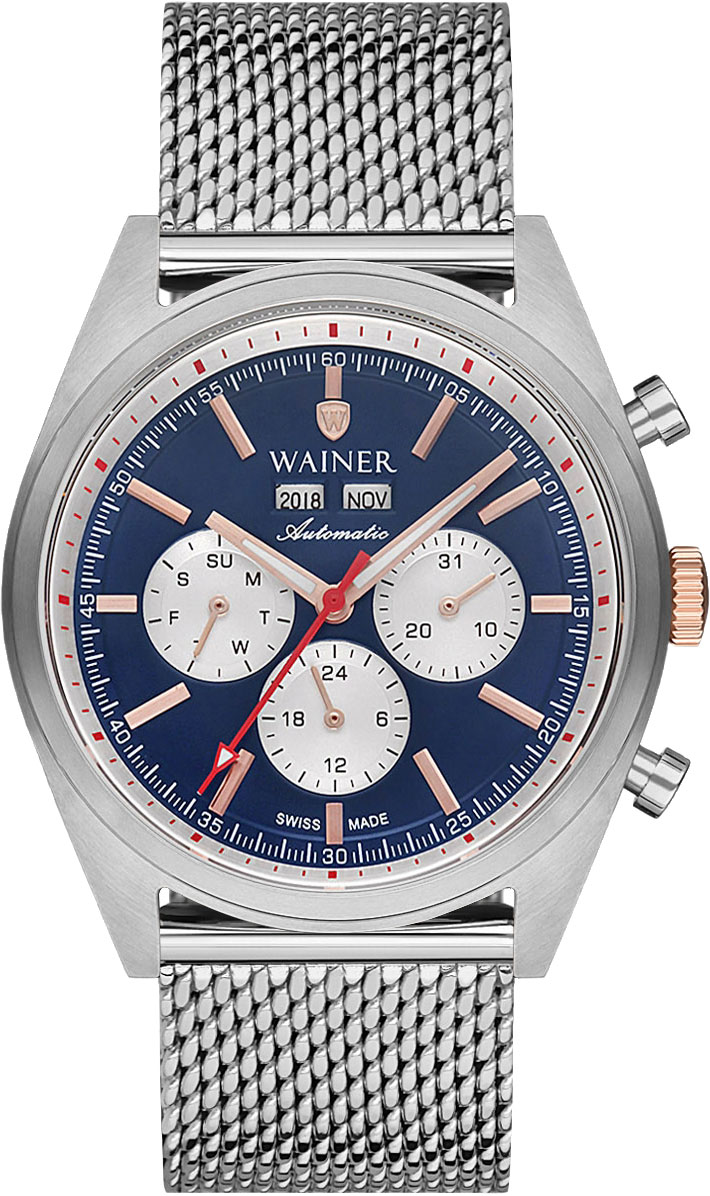 Швейцарские механические наручные часы Wainer WA.25920-B