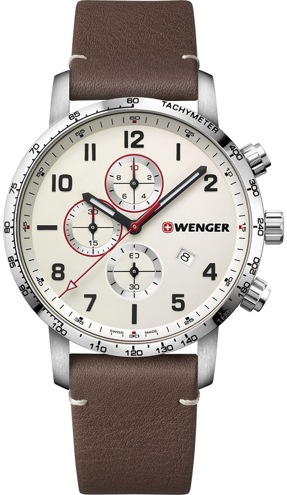 Швейцарские наручные часы Wenger 01.1543.113 с хронографом