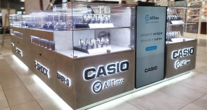 Островной магазин часов Casio AllTime в ТРЦ Аура, г. Ярославль