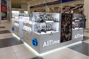 Островной корнер часов и ювелирных украшений AllTime.ru в Кургане, ТРЦ Hyper City