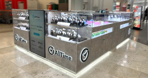 Островной магазин часов и украшений AllTime в ТРЦ Аура, г. Новосибирск